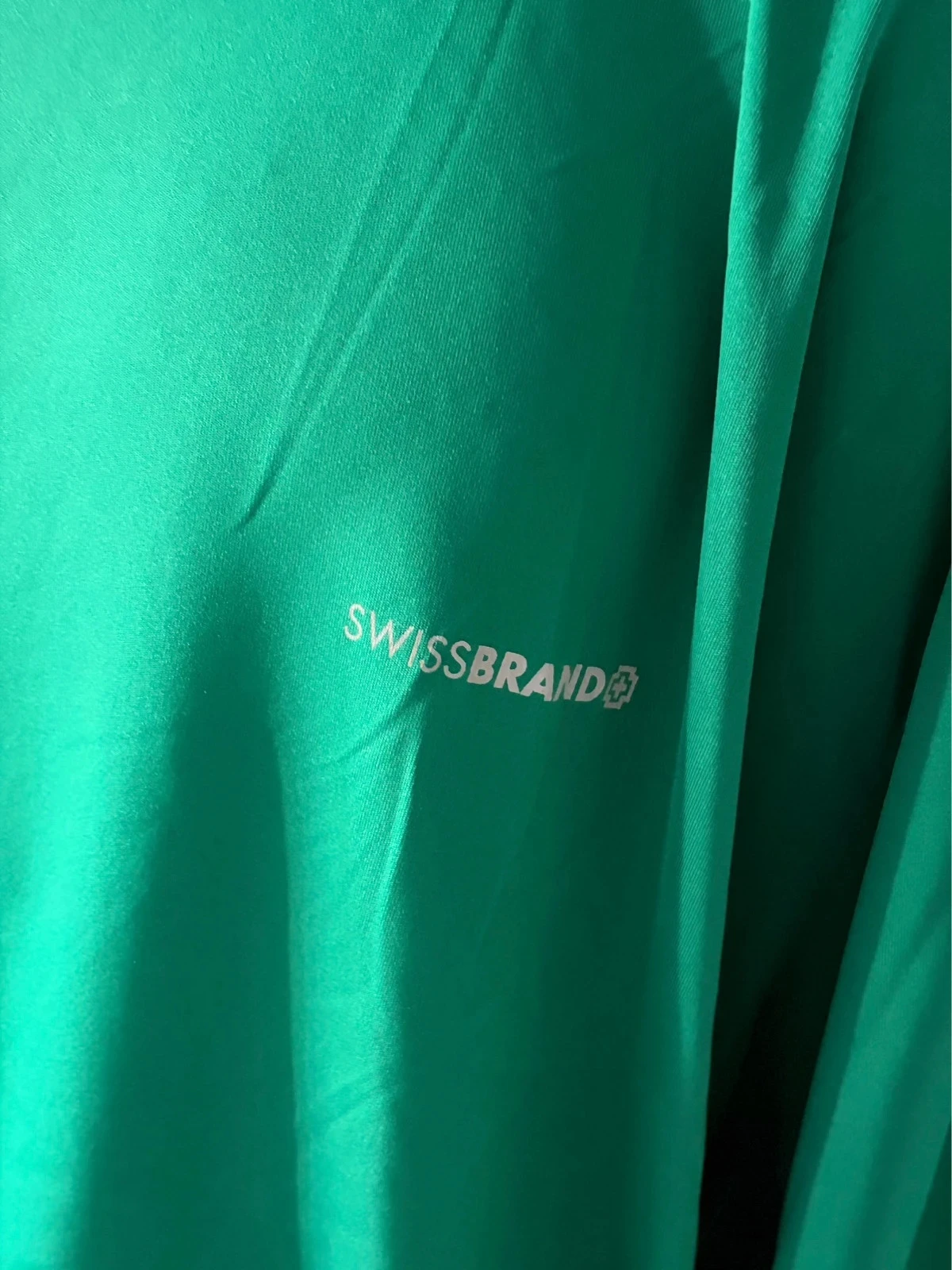 Camiseta técnica verde brillante Swissbrand 100% poliéster manga corta hombre XXL nuevo con etiqueta – photo 5
